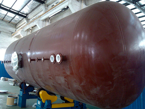 大型设备现场内衬四氟